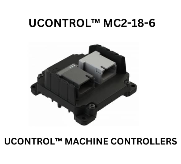 UC Control M2 machine controllers with a Power Vision display, showcasing advanced technology for efficient management